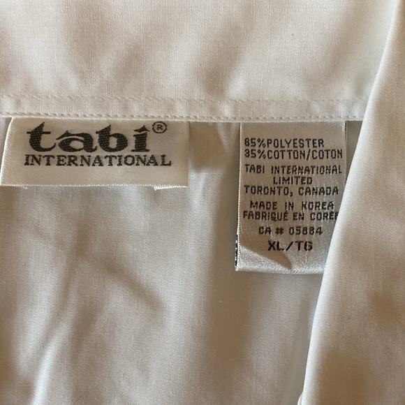 Tabi Embroidered Shirt White XL - Picture 7 of 7